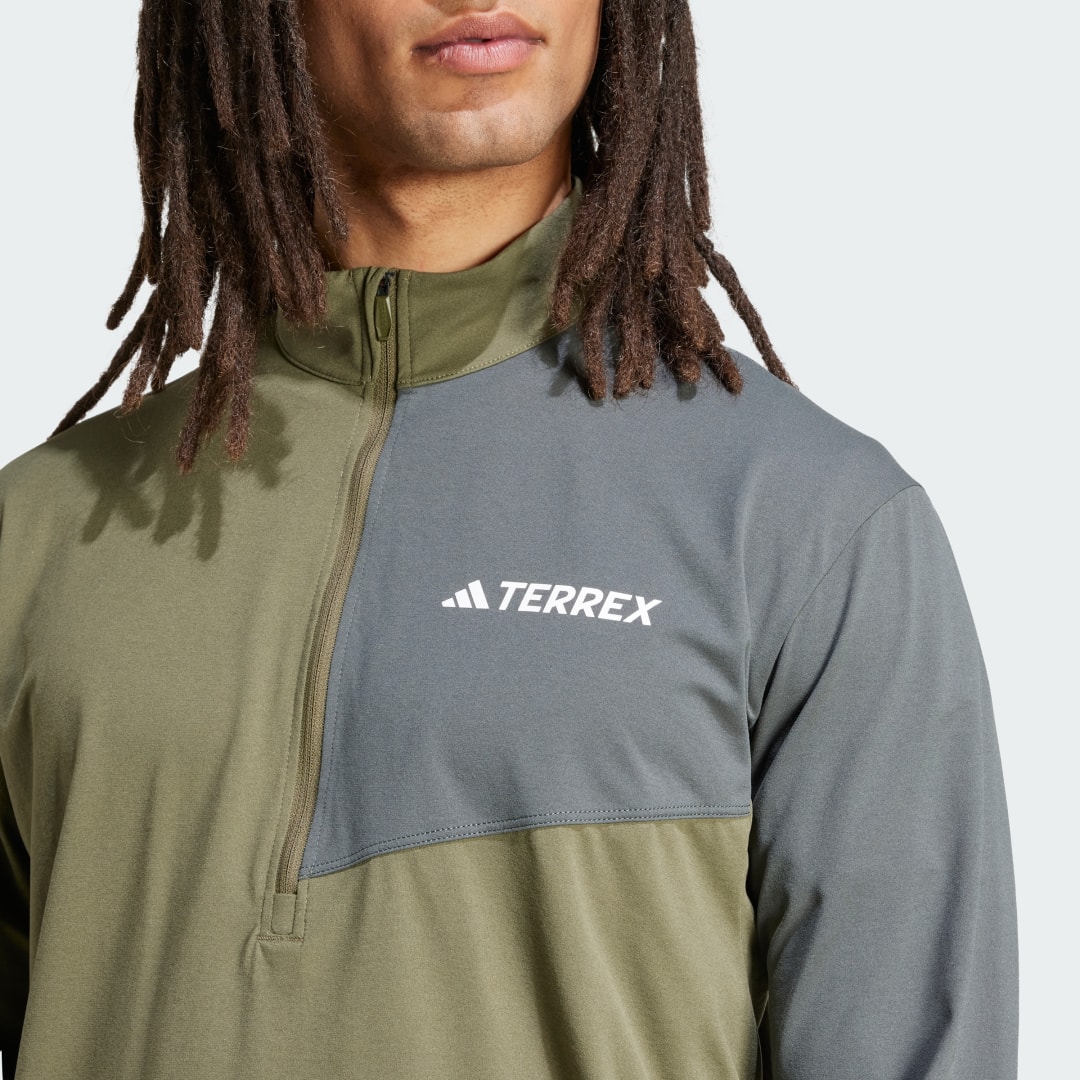 Adidas Terrex Multi Climacool Longsleeve met Halflange Rits