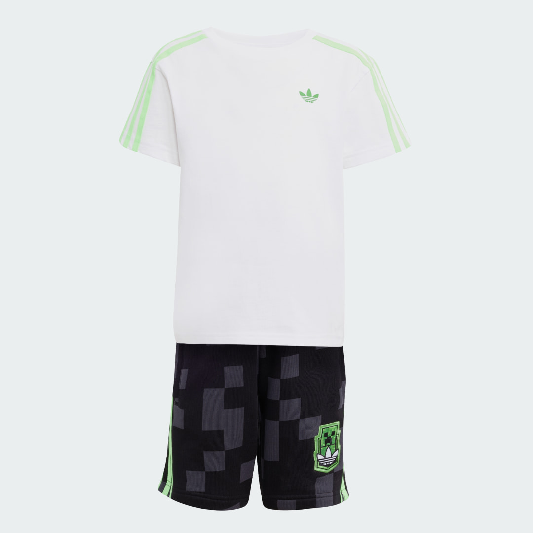 Ensemble t shirt et short adidas Originals x Minecraft Enfants - vue 4