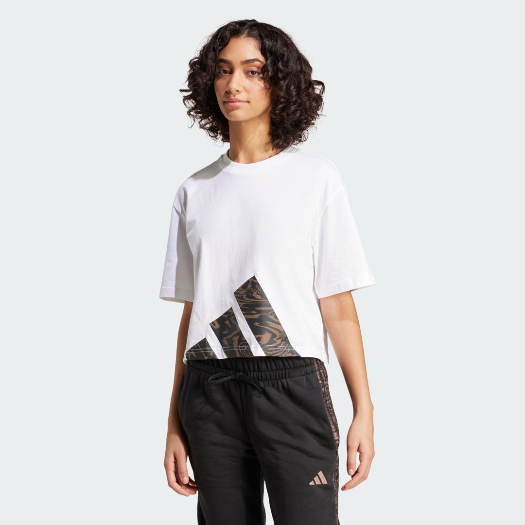 adidas Essentials Seasonals Animal Big Logo Boyfriend Tee