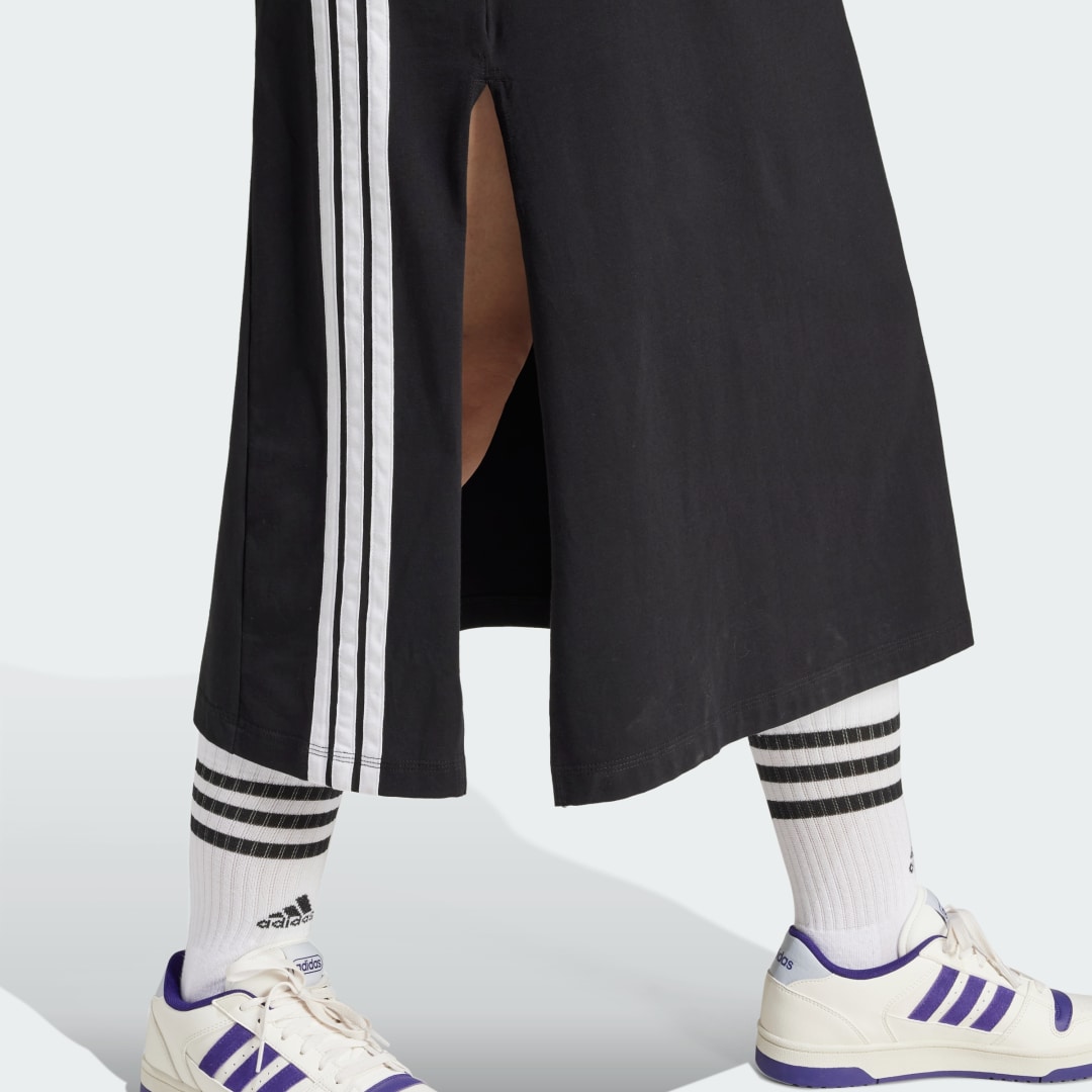 Adidas Essentials 3-Stripes Lange Racerback Jurk (Grote Maat)