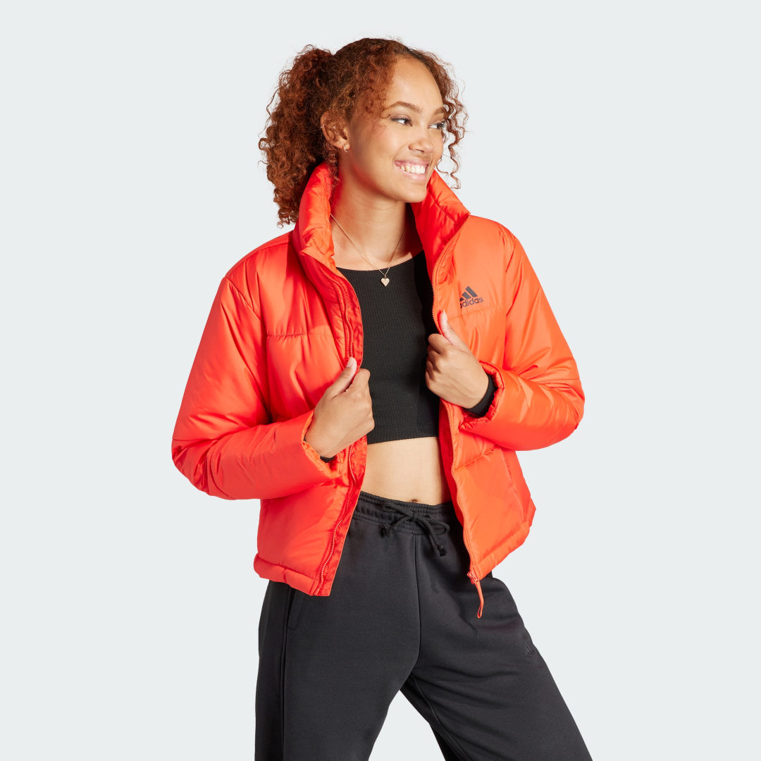

adidas Chaqueta Térmica BSC Mujer, Rojo