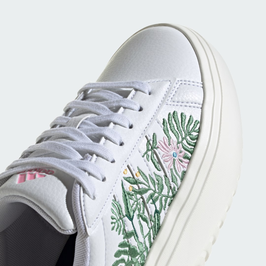 

adidas Tenis Adidas Grand Court Platforma Mujer, Blanco/blanco/off blanco