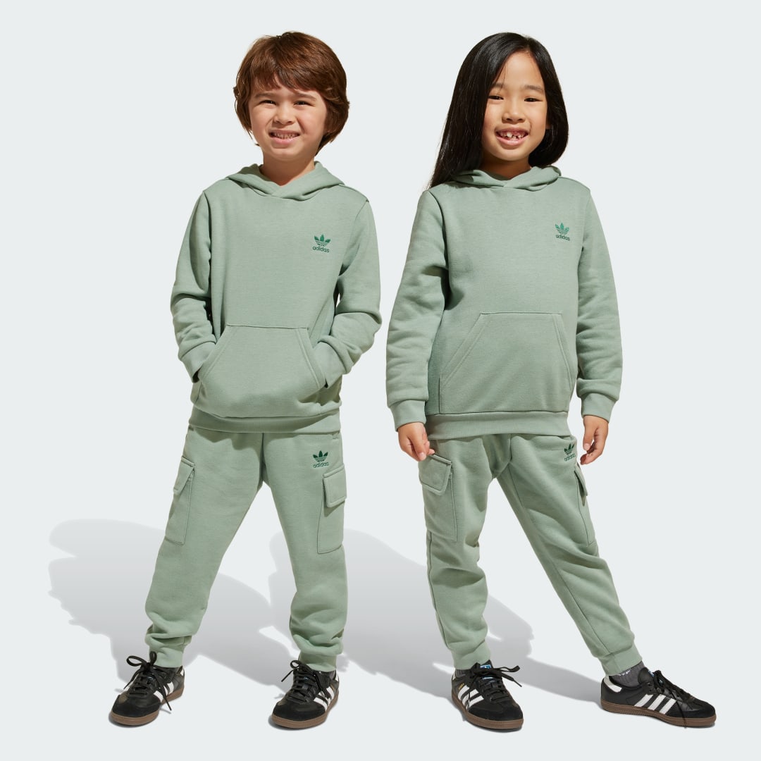 Adidas Hoodie Cargo Set Kids Groen
