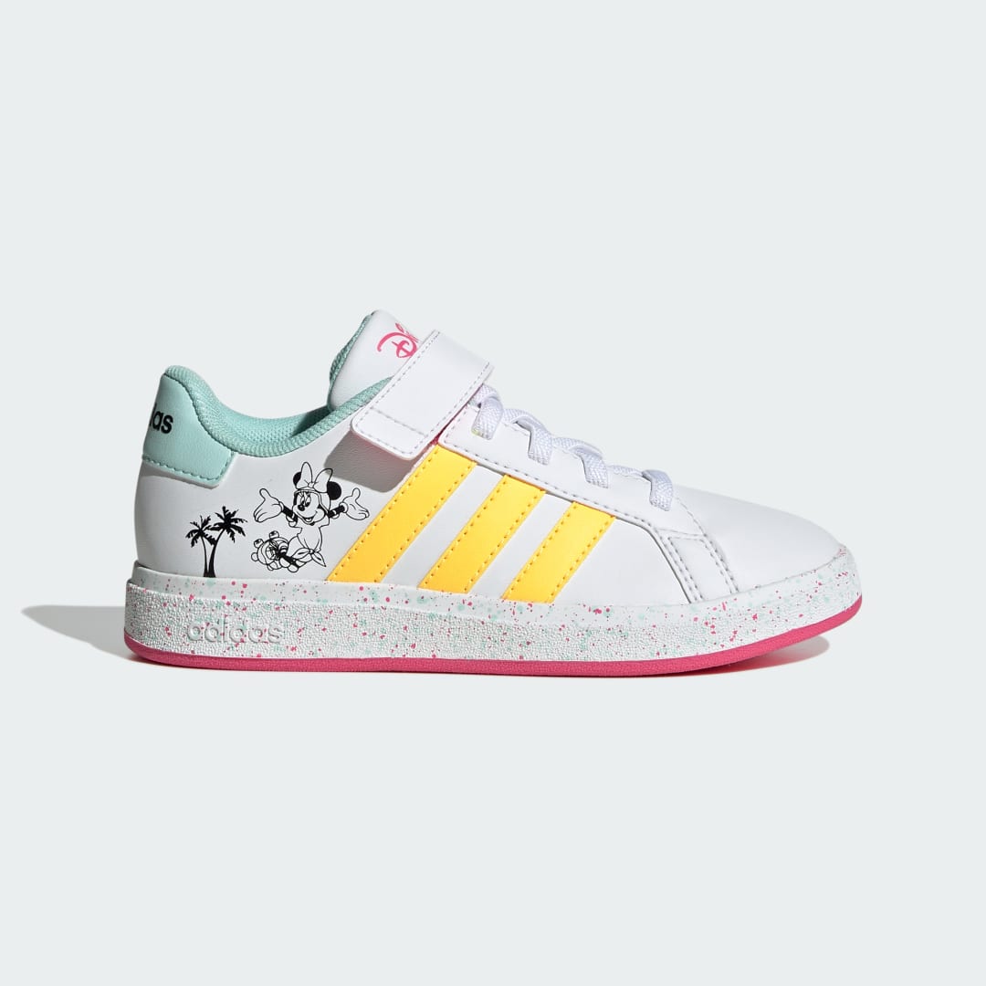 Adidas Grand Court X Disney Kids Cloud White / Spark / Pulse Magenta