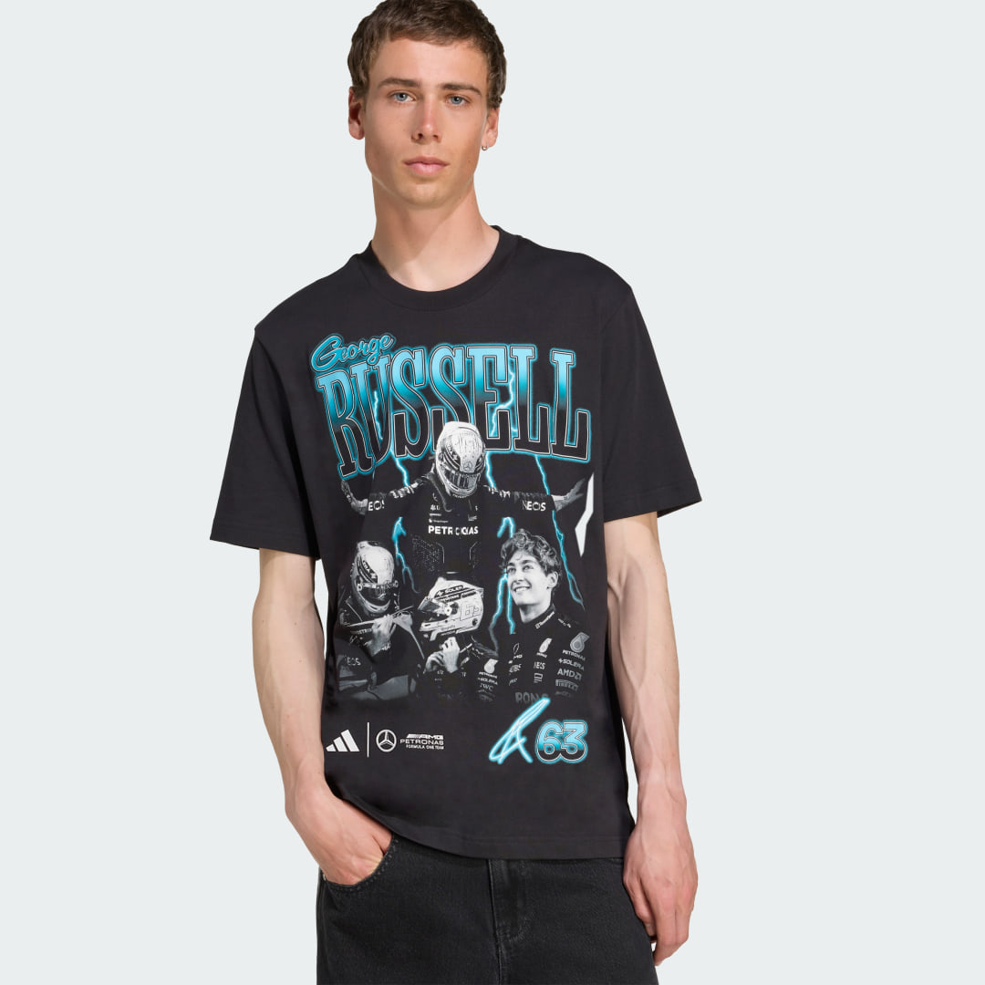 T shirt graphique George Russell Mercedes AMG Petronas Formula One Team - vue 3