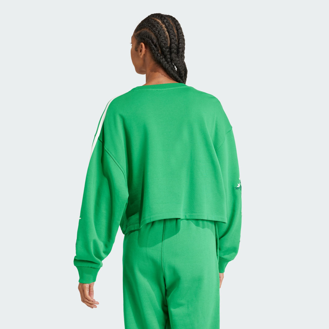 

adidas Sudadera Floral Estampada Mujer, Verde