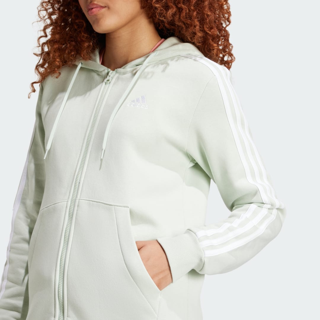 Adidas Essentials 3-Stripes Fleece Ritshoodie