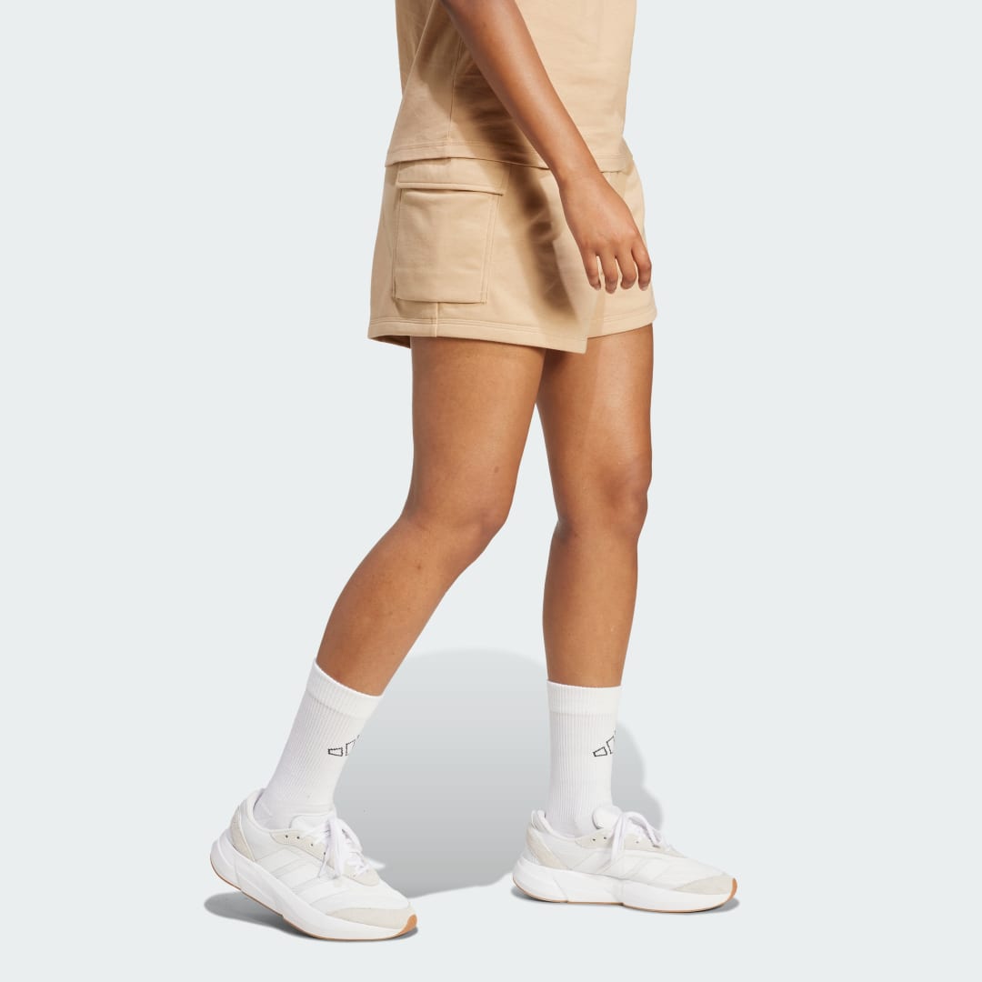 Adidas Essentials Small Logo French Terry Cargo Short