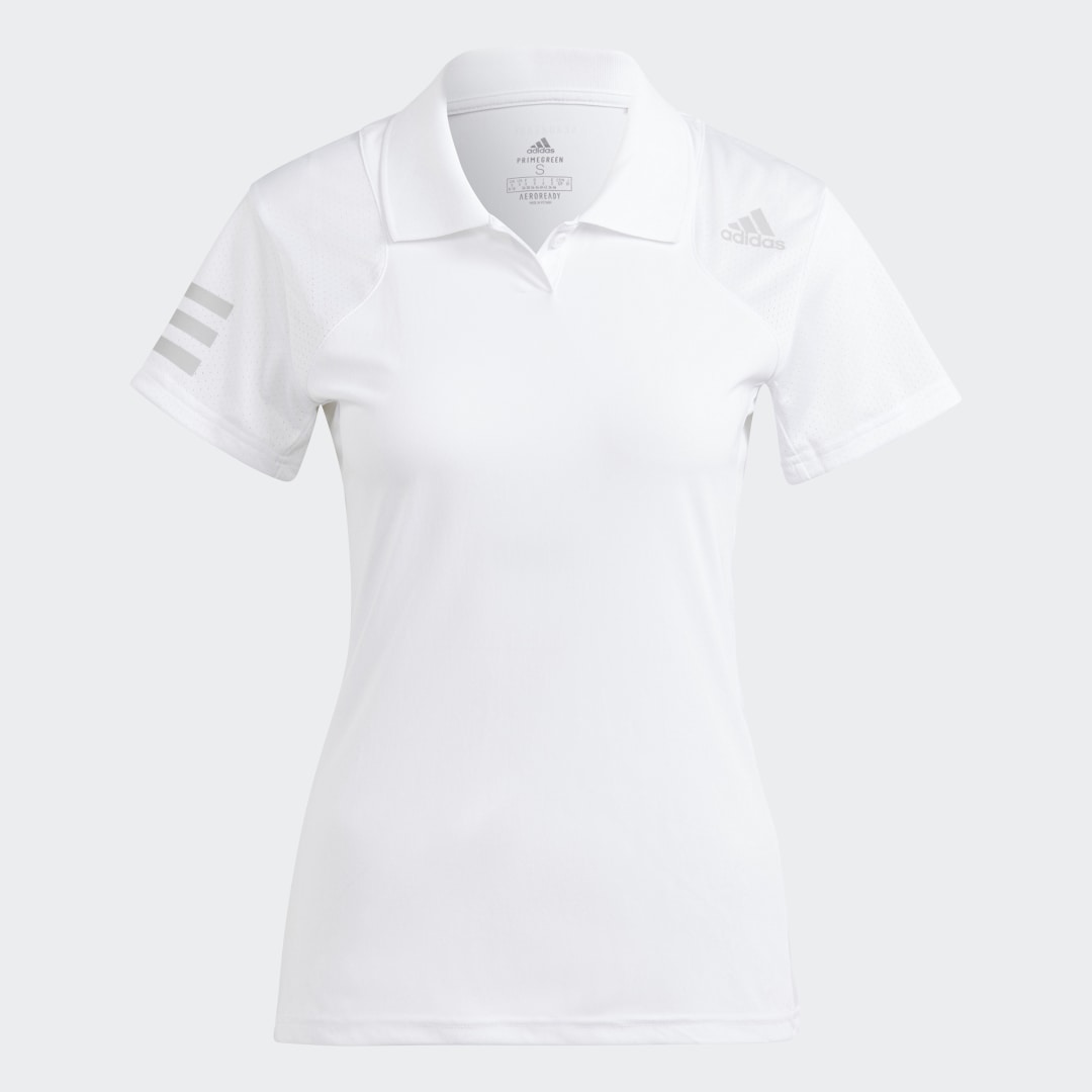 

adidas Playera Polo de Tenis Club Mujer, Blanco/gris two