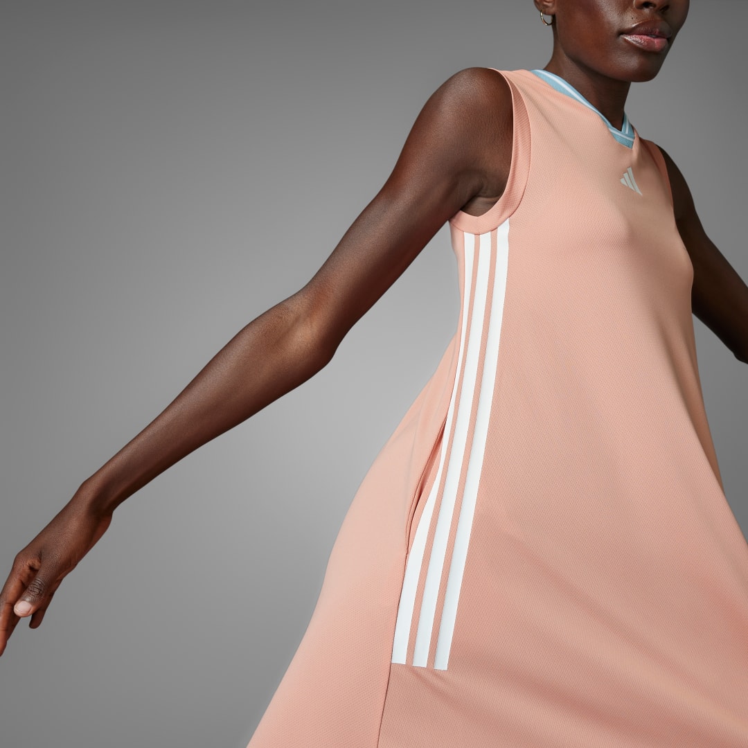 Adidas Tiro Cut 3-Stripes Soft Mesh Lange Jurk
