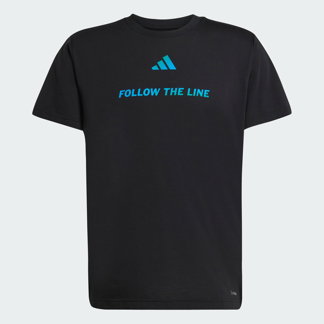 T SHIRT GRAPHIQUE FOLLOW THE LINE UNITEFIT - vue 4