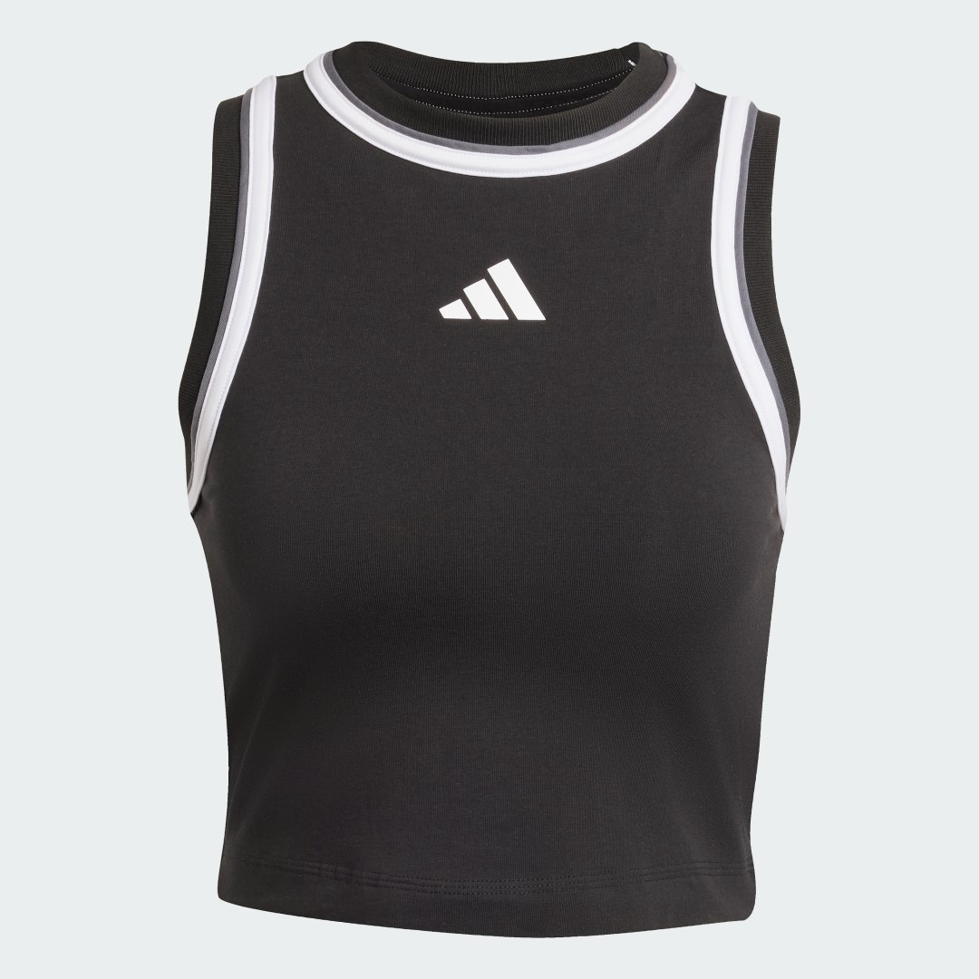 Adidas Essentials Color-Pop Cotton Crop Tanktop