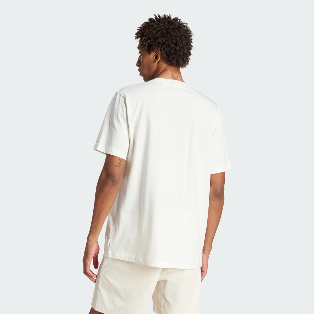 

adidas Playera Leisure Note Hombre, Off blanco