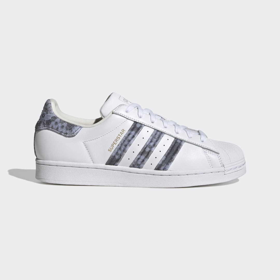 Shop adidas Superstar Shoes Cloud White Wonder Steel Gold