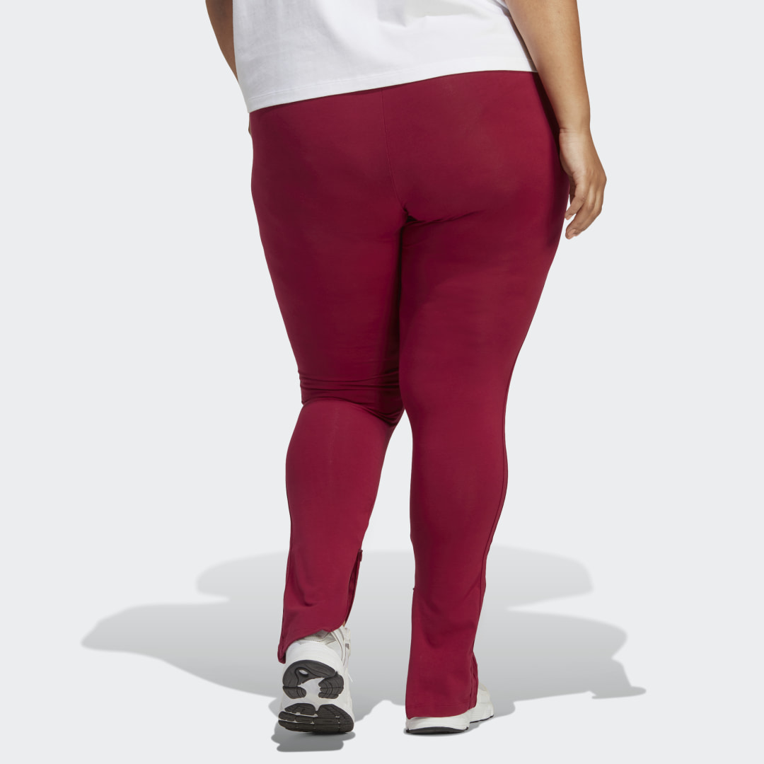 Adidas Originals 'Preppy Varsity' Plus Leggings In Burgundy-Red, IA8335