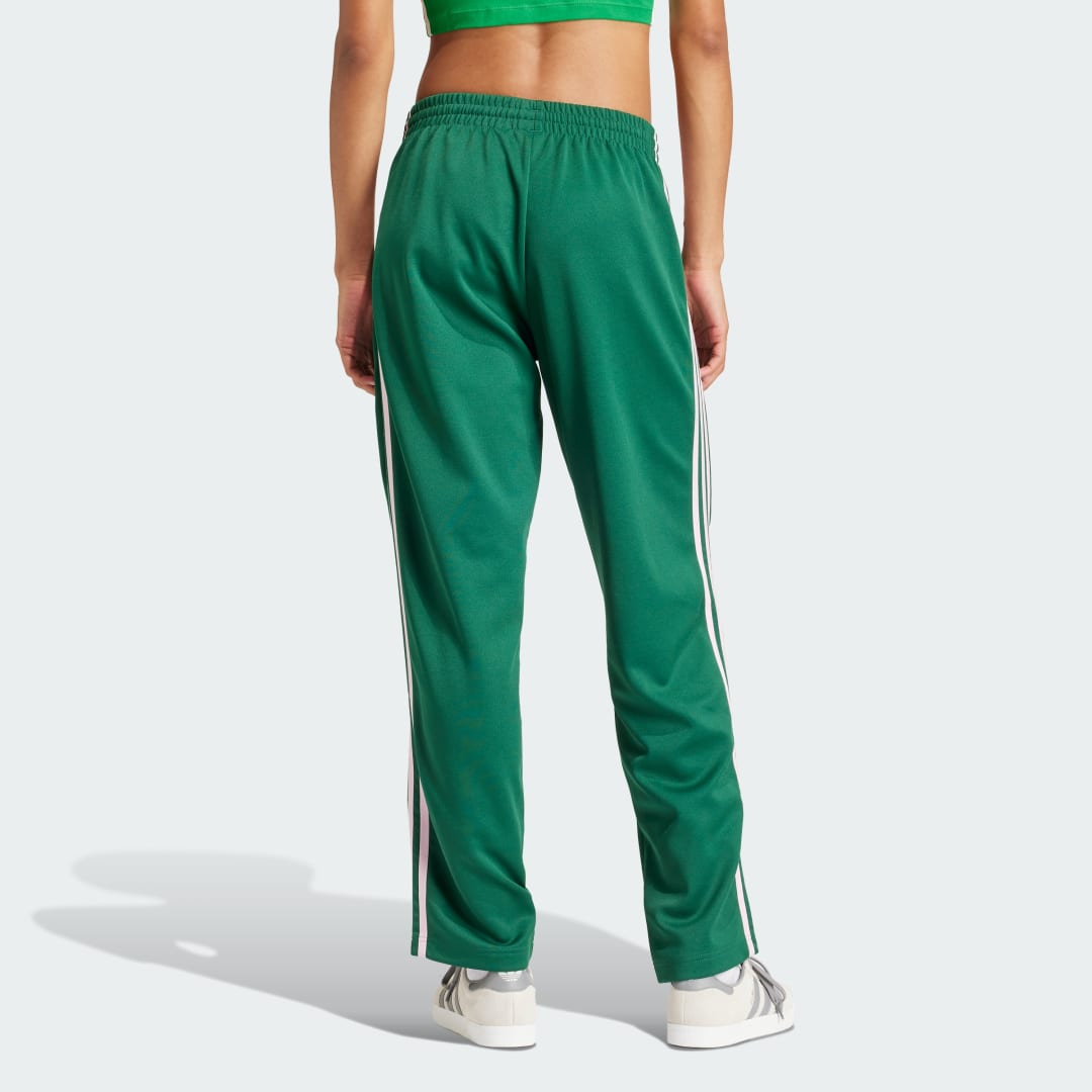 adidas Originals superstar track pants in green and pink