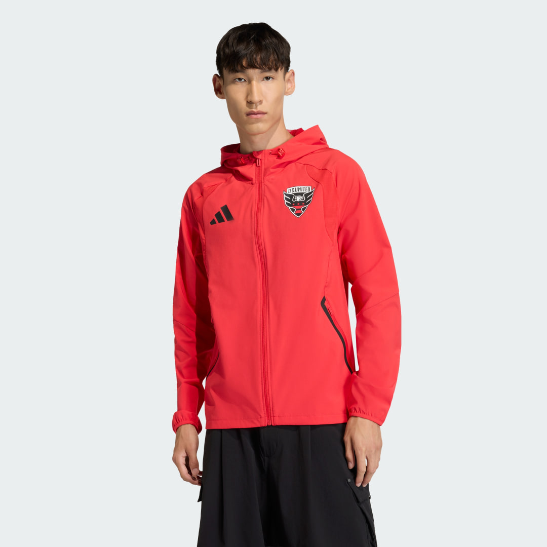DC United Tiro Tech Full Zip Windbreaker Jacket