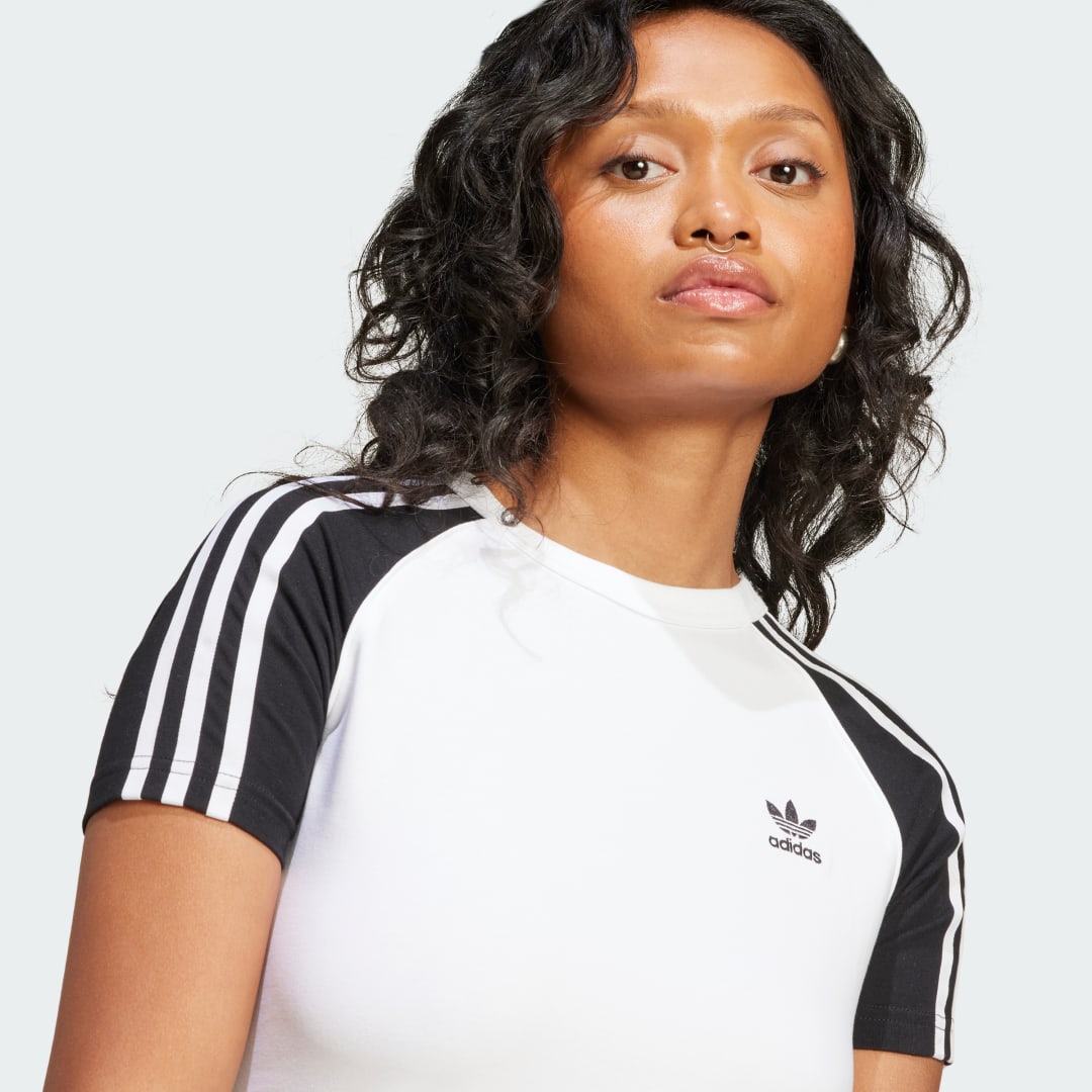 Adidas Adicolor 3-Stripes Raglan Slim-fit T-shirt