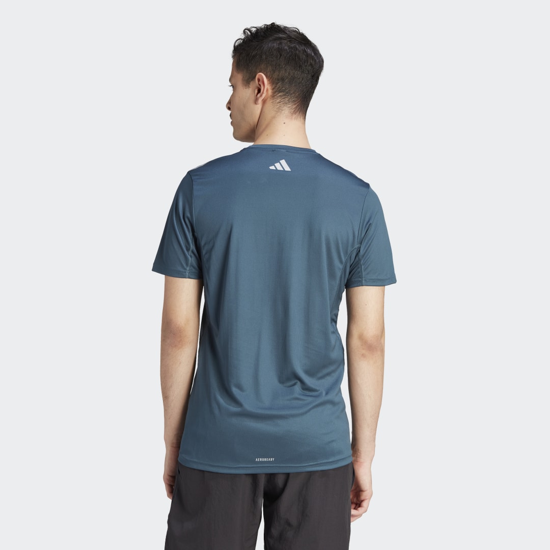 Adidas Performance Run Icons 3 Bar Logo T-shirt