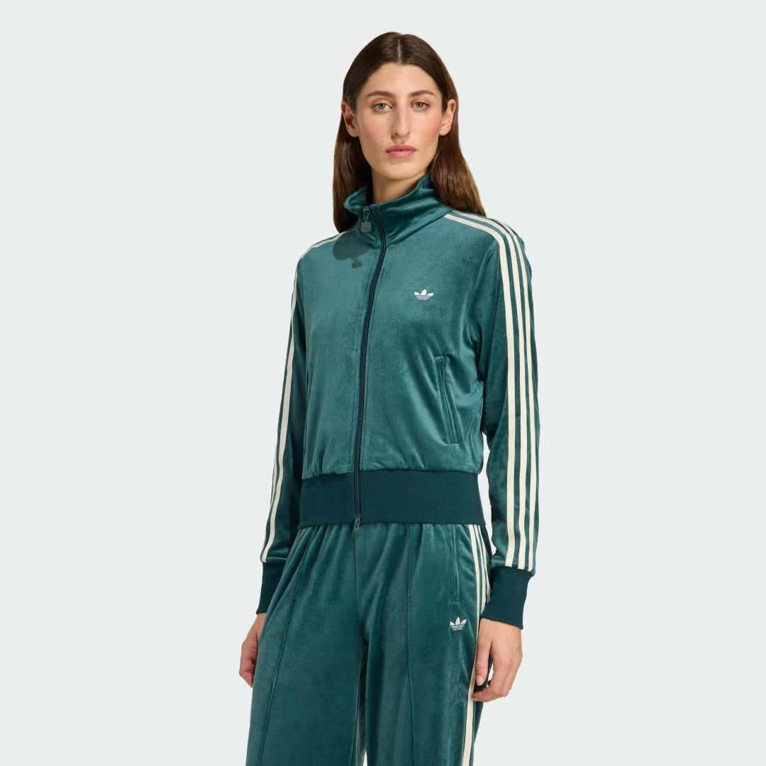 Adidas Originals x Liberty London Debossed Velvet Firebird Trainingsjack