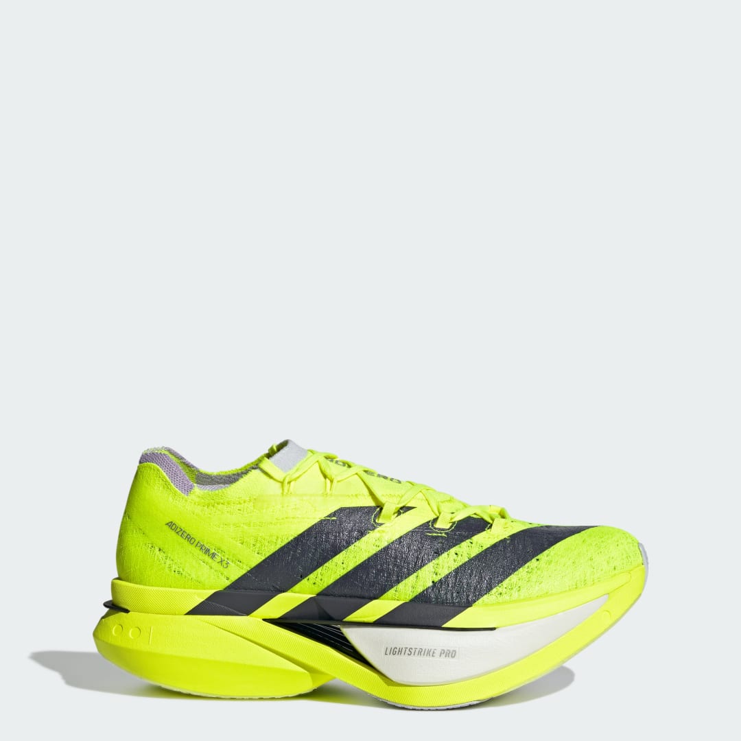 Adidas Men's Adizero Prime X3 Strung Sneaker Solar Yellow/Solar Yellow/Solar Yellow - JP9193