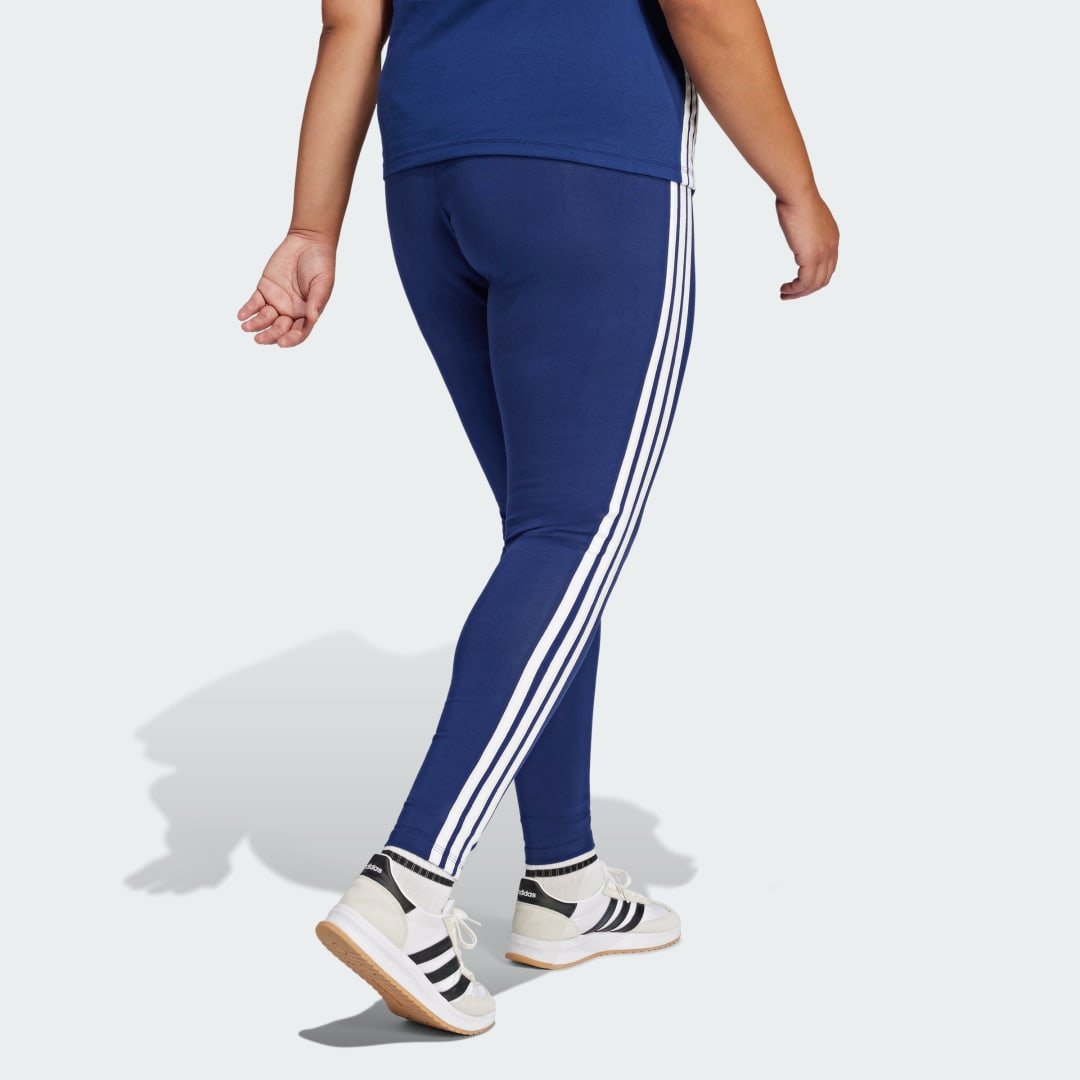 Adidas Essentials 3-Stripes Katoenen Legging (Grote Maat)