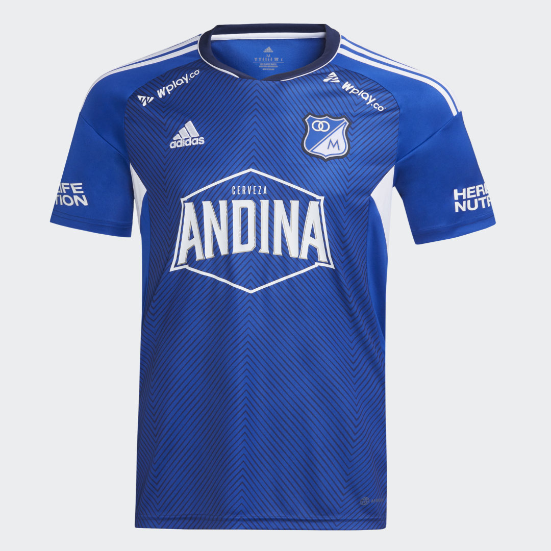 adidas Camiseta Local Millonarios FC 2023 Hombre, Azul