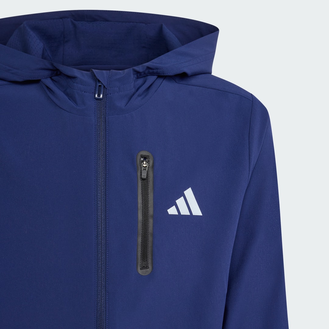 Thumbnail - ADIDAS BOYS HOODED TECH WOVEN JACKET
