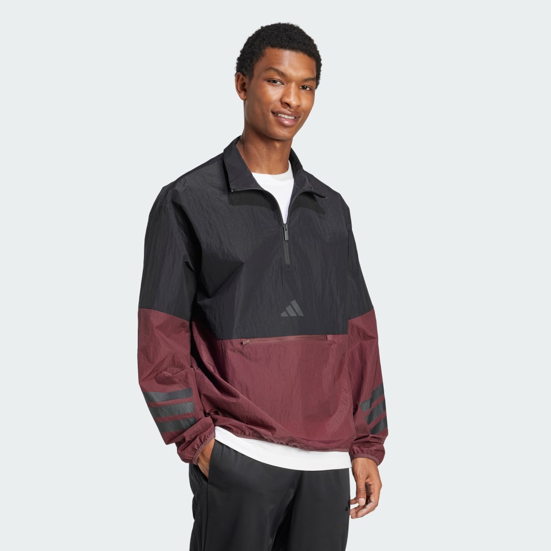 Adidas Future Icons 3-Stripes Woven Sweatshirt met Halflange Rits