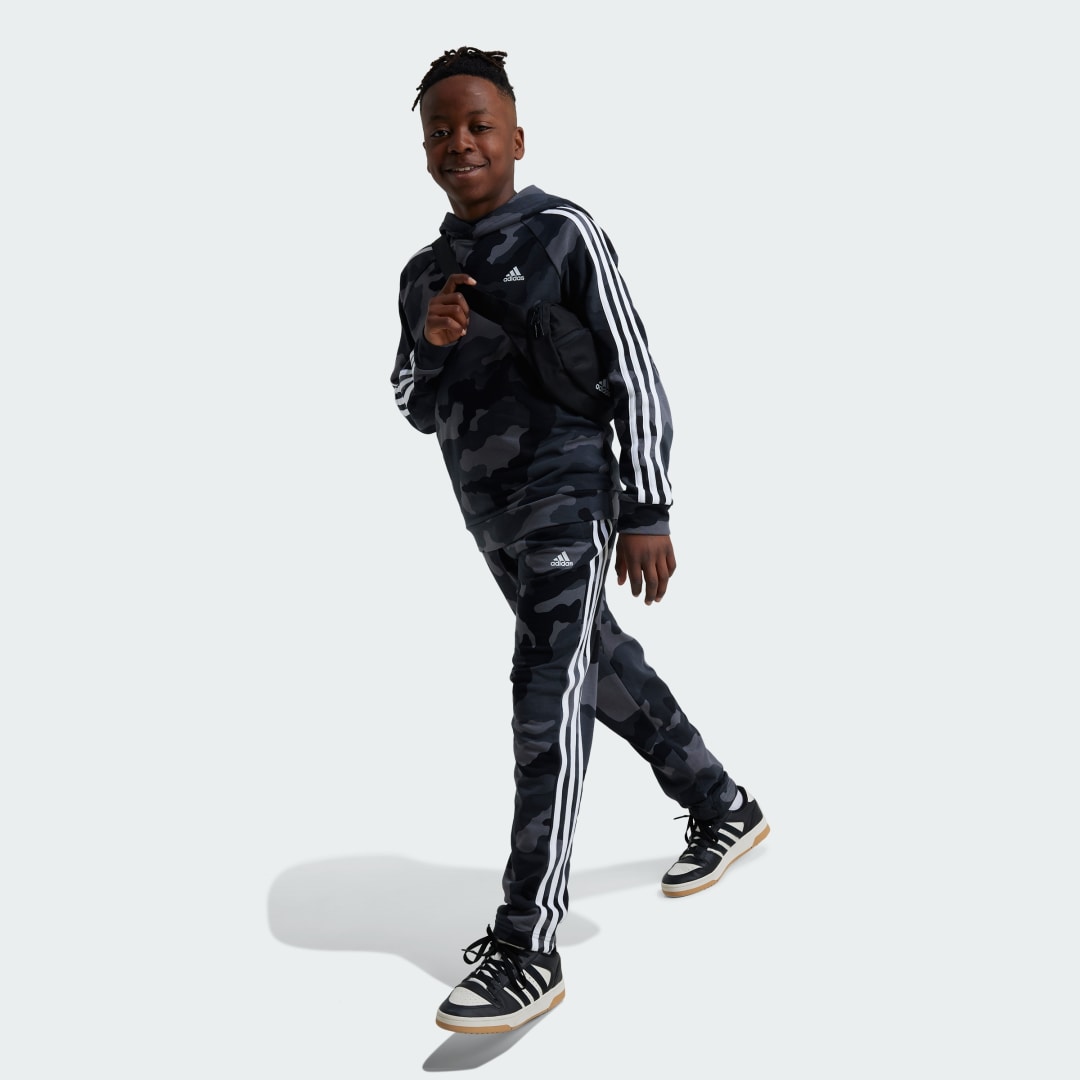 Adidas Essentials Allover Print Hoodie Kids