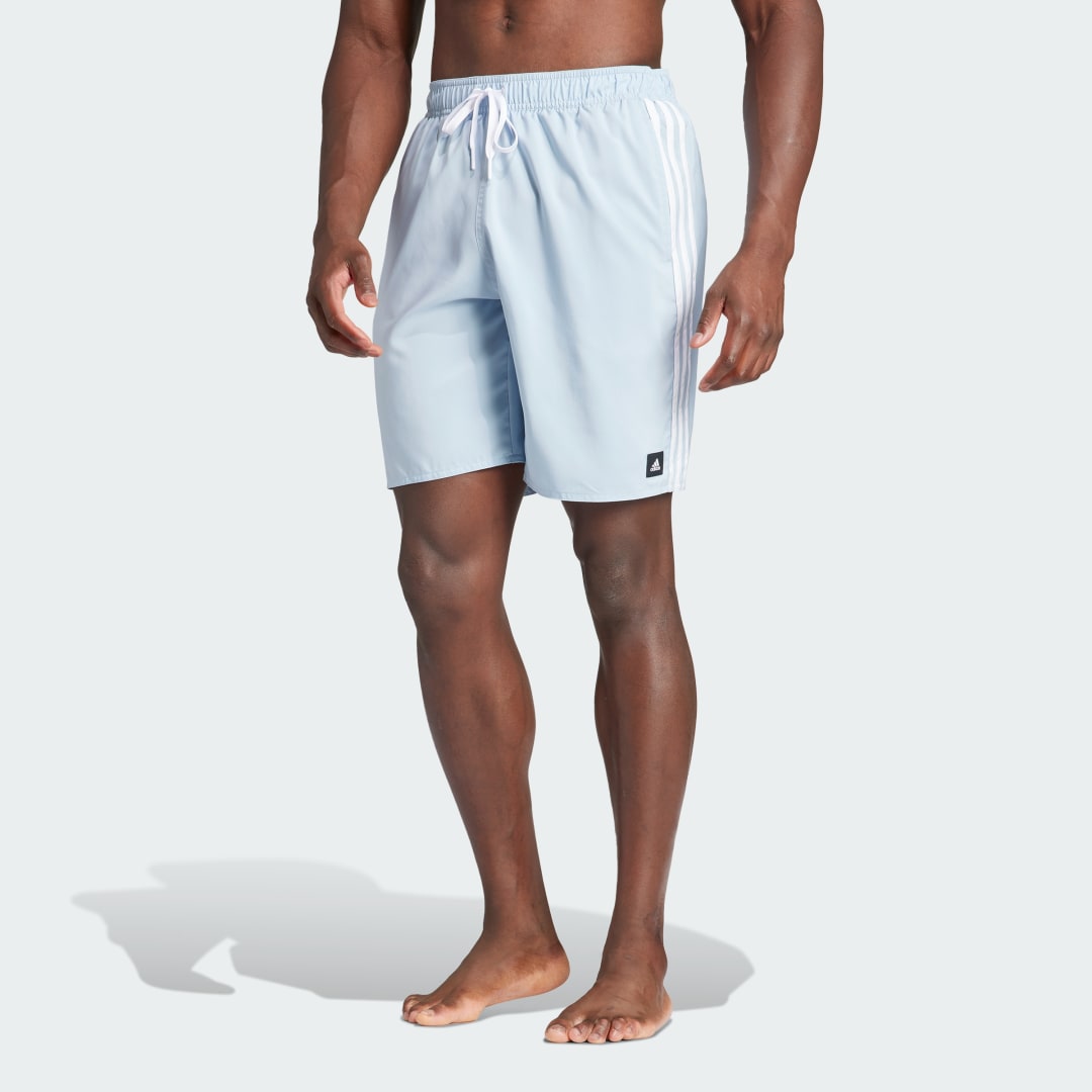 3-Stripes CLX Swim Shorts Wonder Blue / White