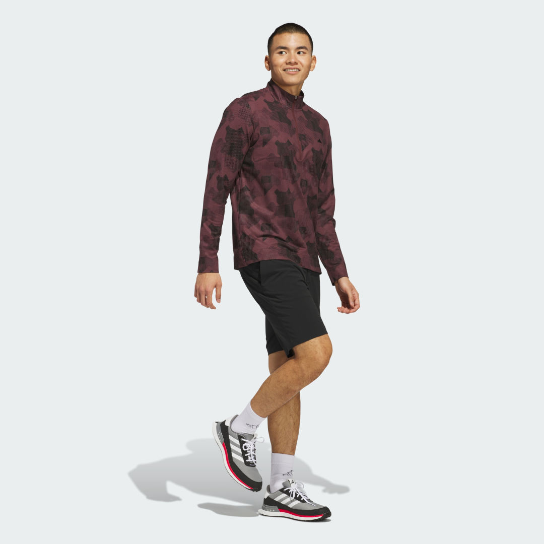 Adidas Go-To Printed Pullover met Korte Rits
