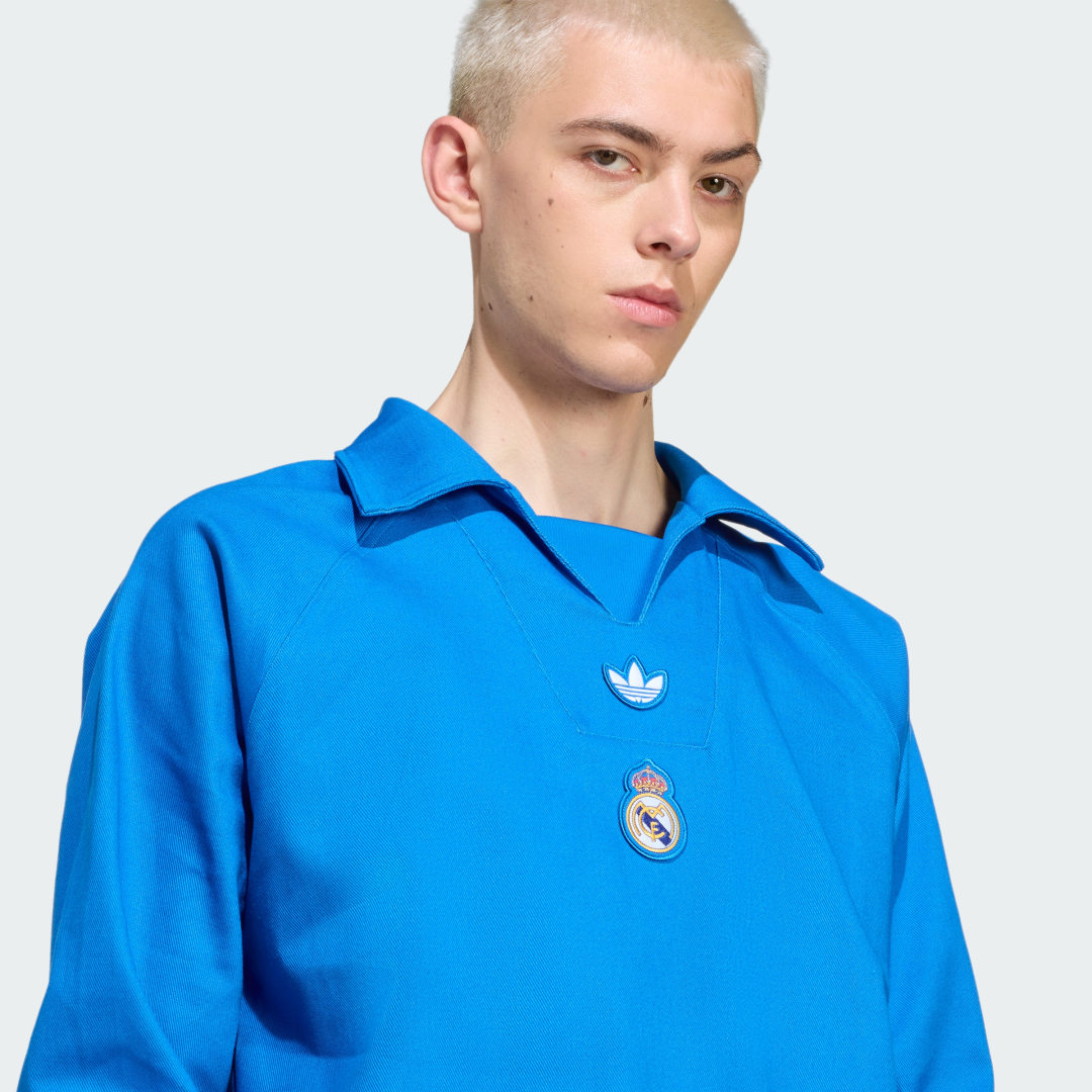 Adidas Real Madrid Terrace Icons Drill Shirt