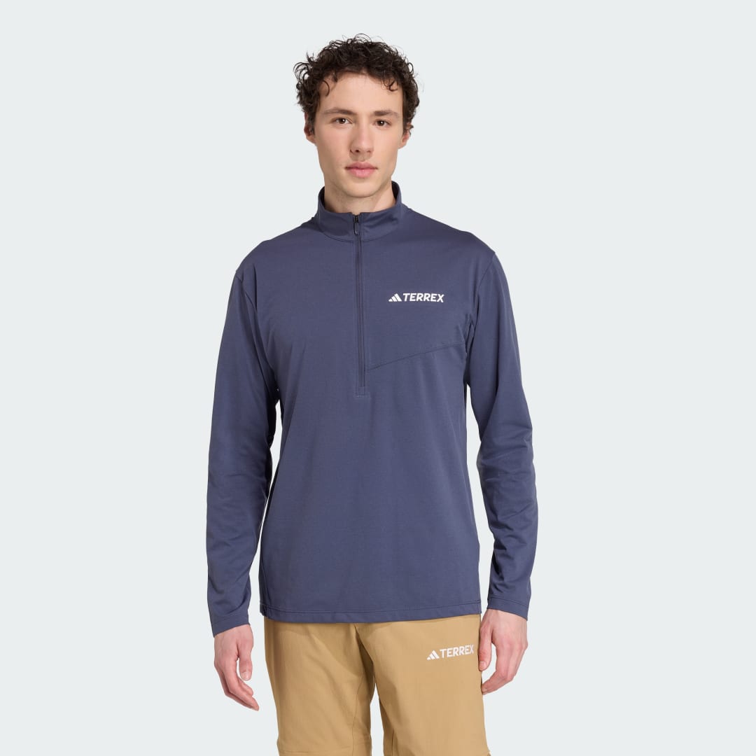 Adidas Terrex Multi Climacool Longsleeve met Halflange Rits
