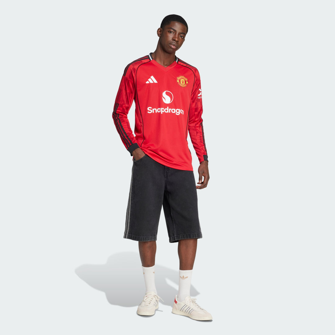 Thumbnail - Manchester United 25/26 Long Sleeve Heimtrikot