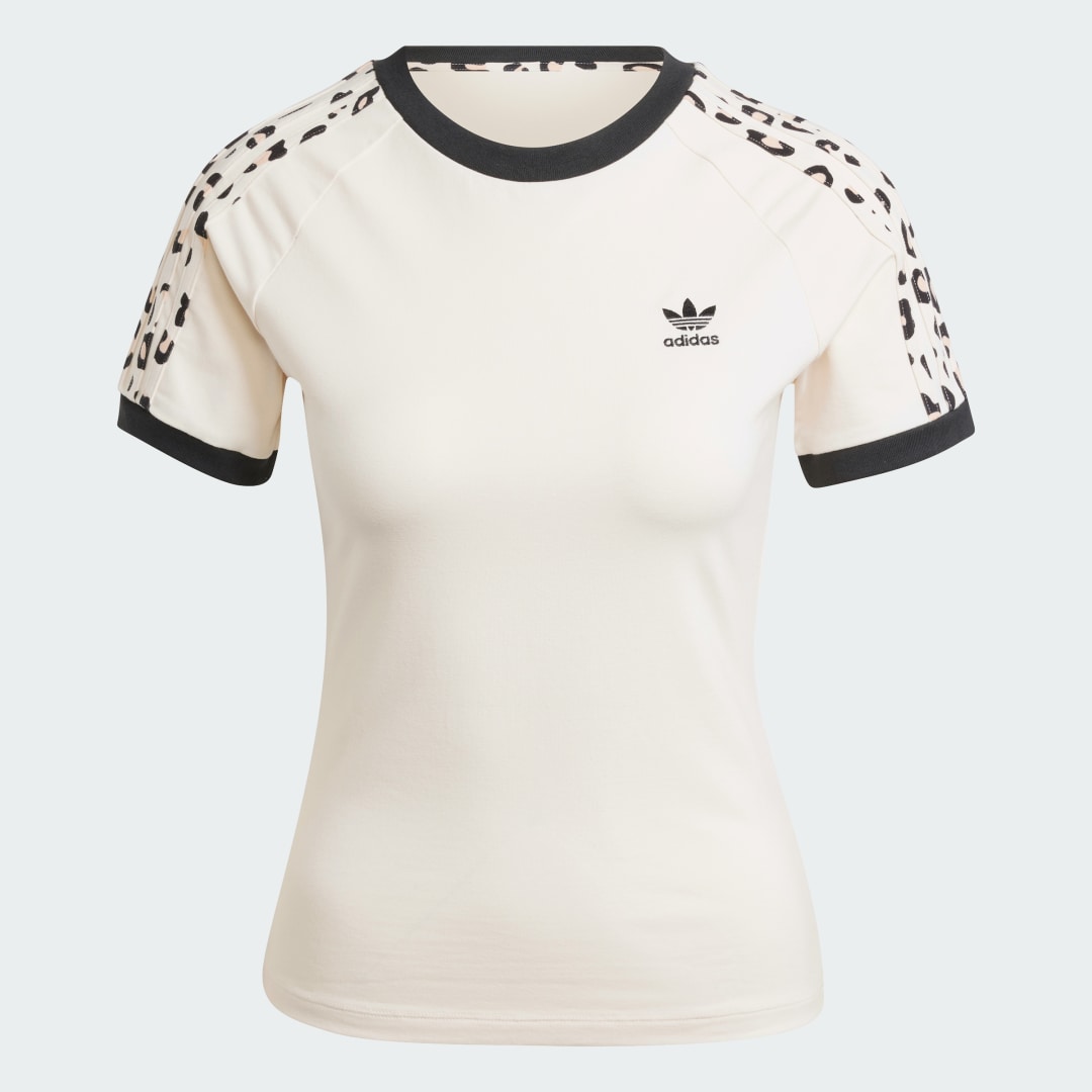 Adidas Leopard 3-Stripes T-shirt