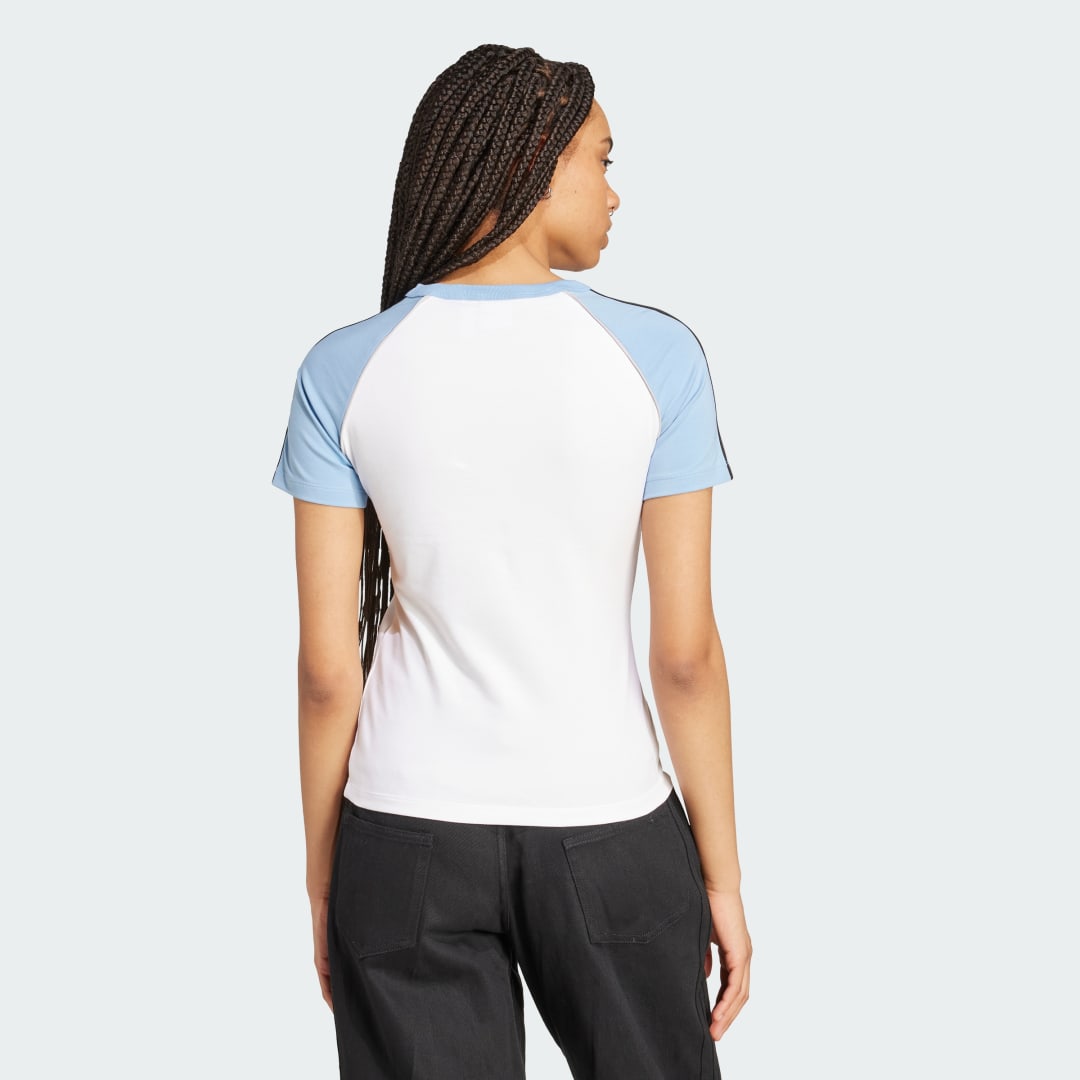 Adidas Adicolor 3-Stripes Raglan Slim-fit T-shirt