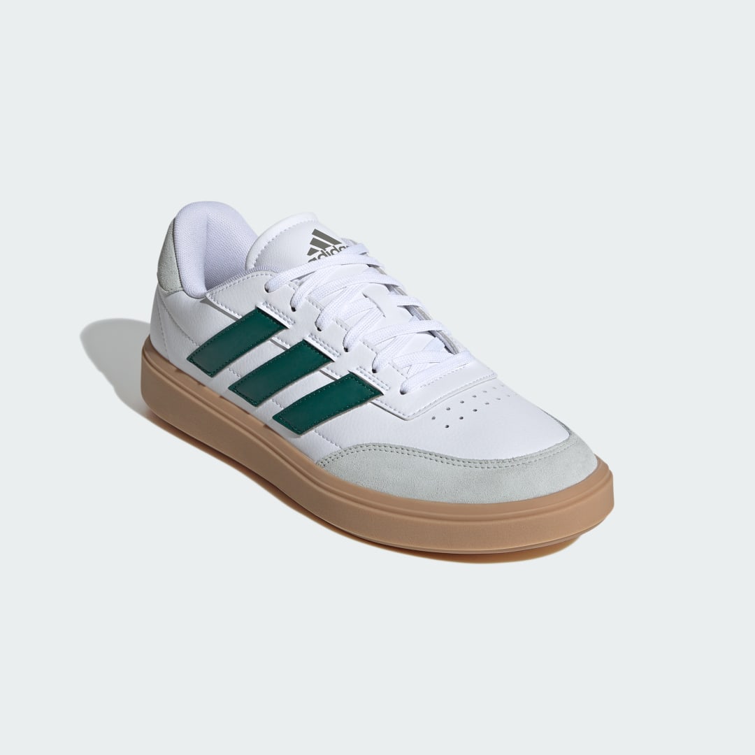 

adidas Tenis Courtblock Unisex, Blanco/collegiate verde/wonder plata