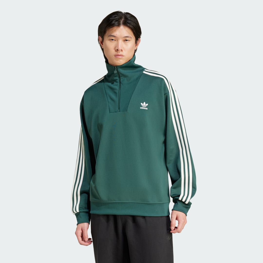 Adidas Originals Funnelneck Tracktop Longsleeves in groen formaten: XL