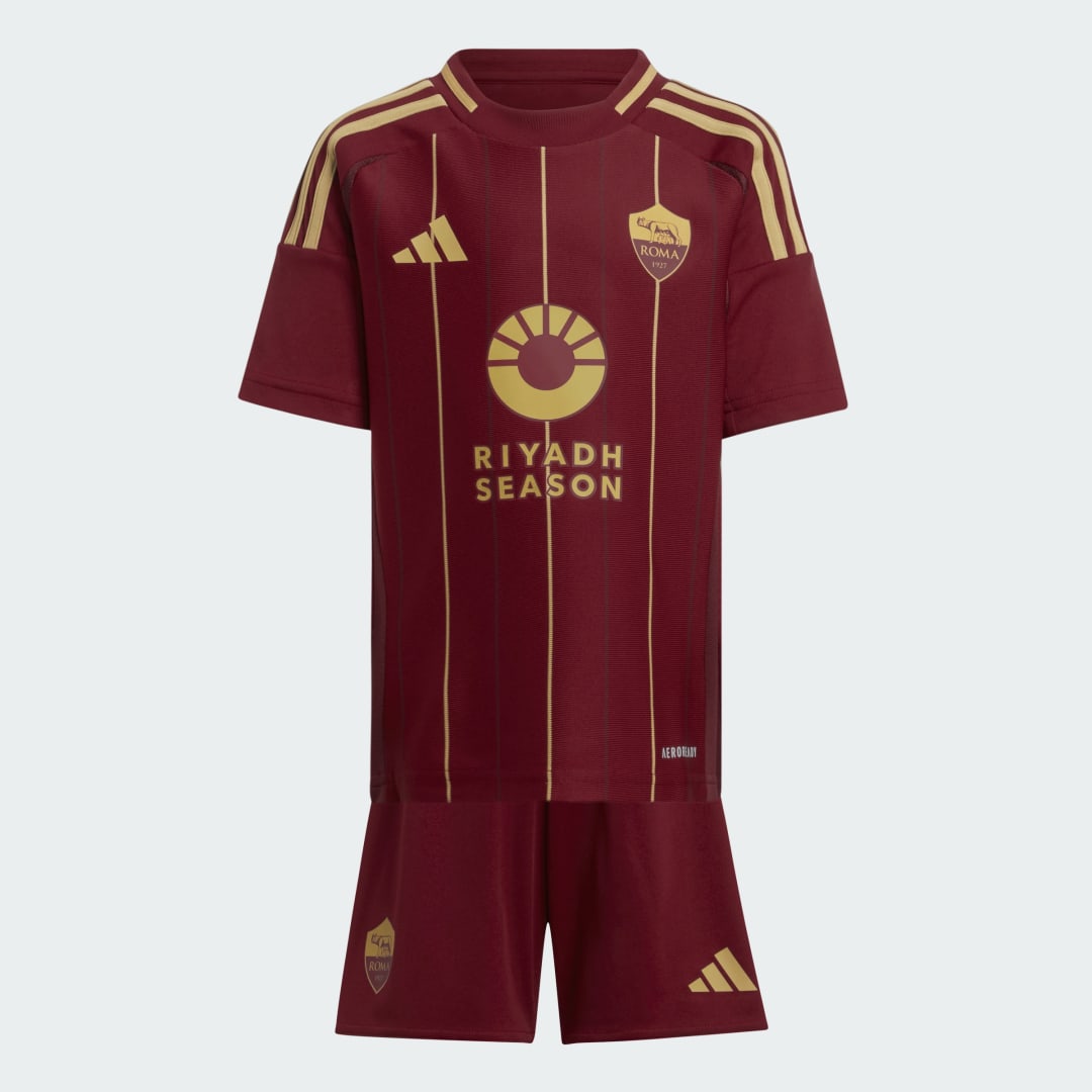 adidas AS Roma 2024/25 Home Kit Children - Red - Kids