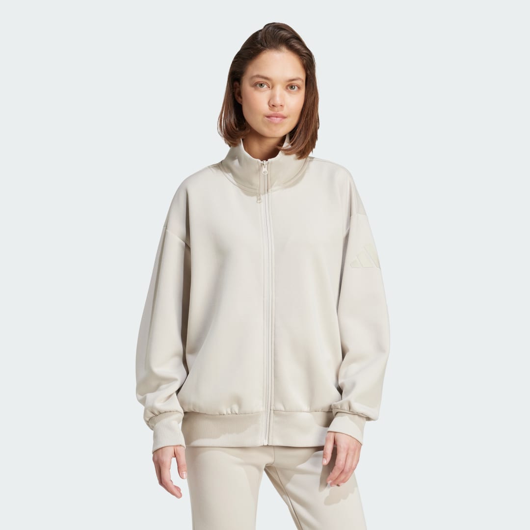 Haut zip intégral ample SZN Soft Lux - vue 1