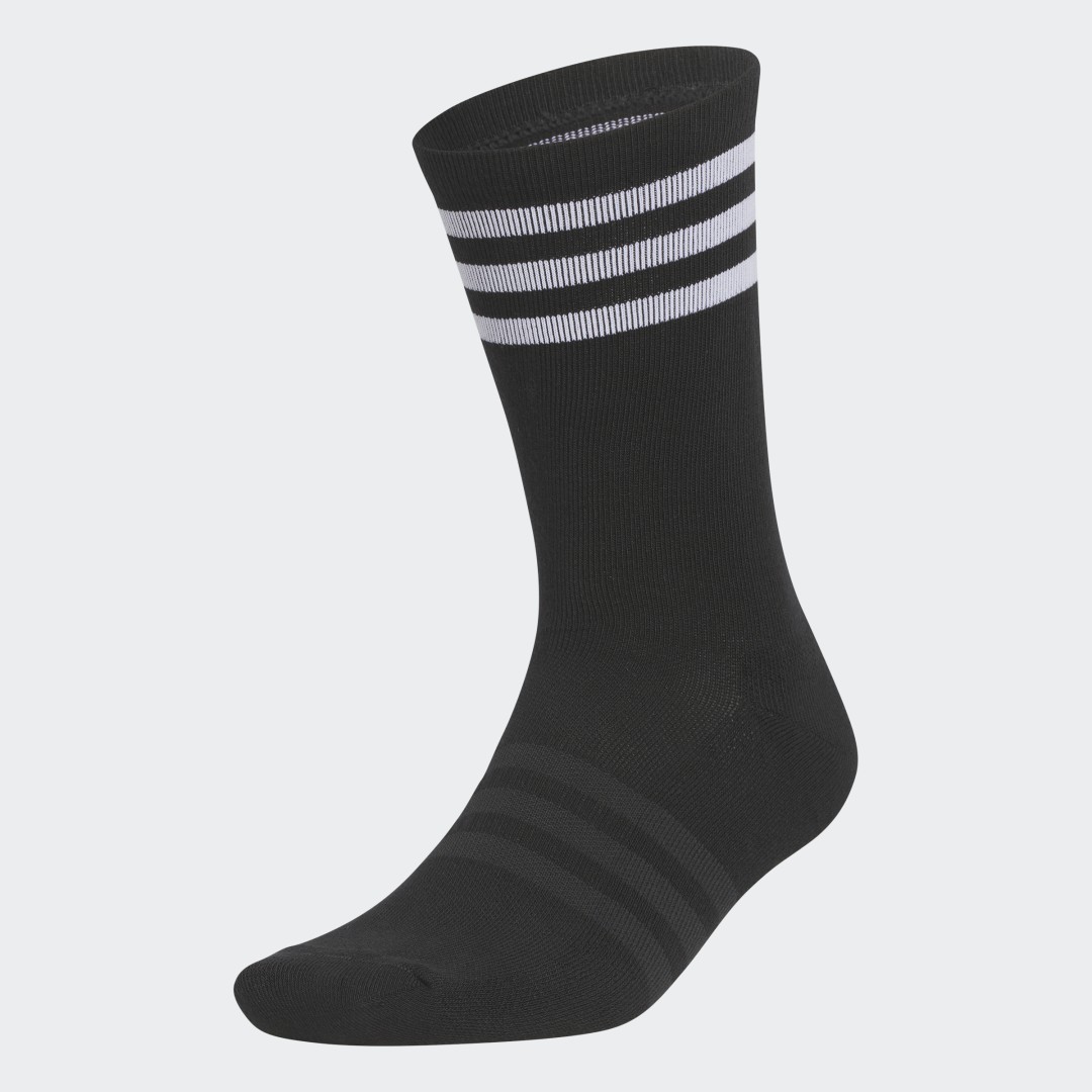 Image of adidas Basic Crew Socks Golf Black 7-8.5 - Golf Socks