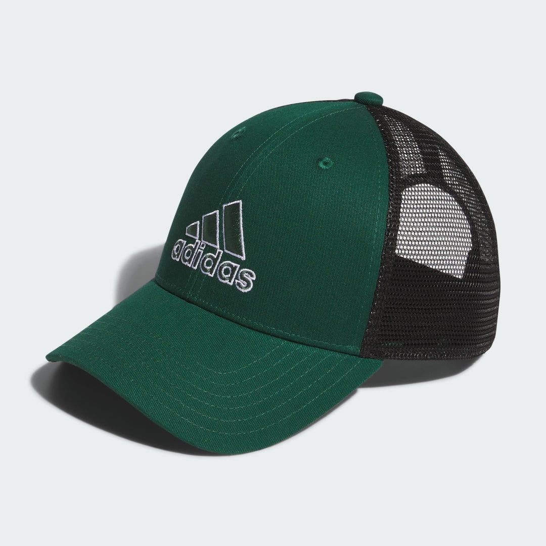 Structured Mesh Snapback Hat Collegiate Green / Black / White