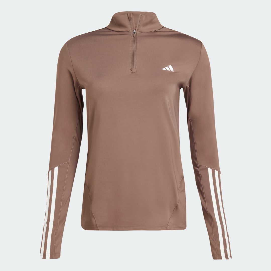 Adidas Hyperglam Training Sportshirt met Korte Rits