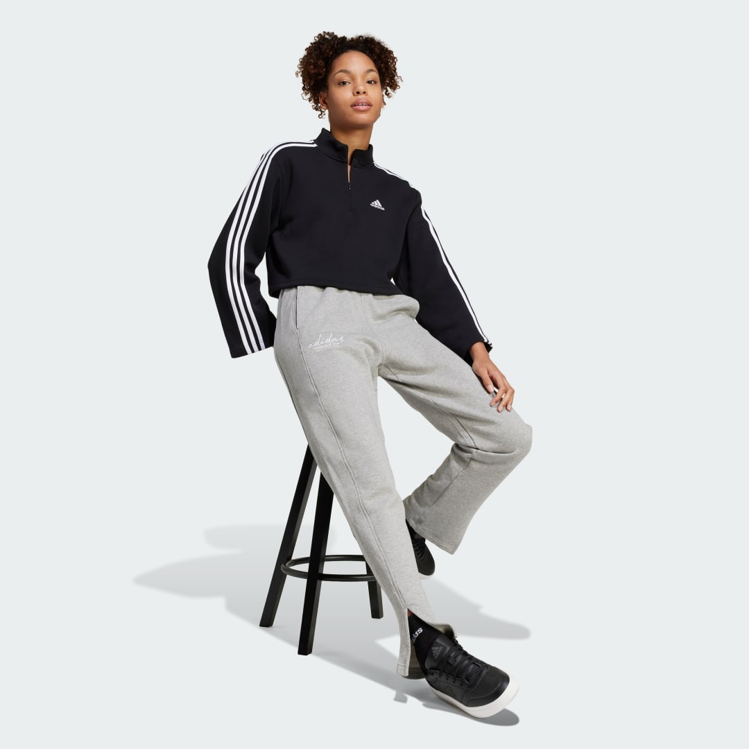 Adidas Signature Graphic Embroidery French Terry Straight Leg Broek