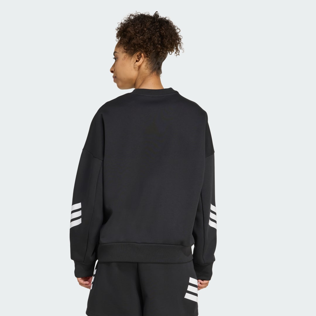 Adidas Black Ferns 3-Stripes Sweatshirt