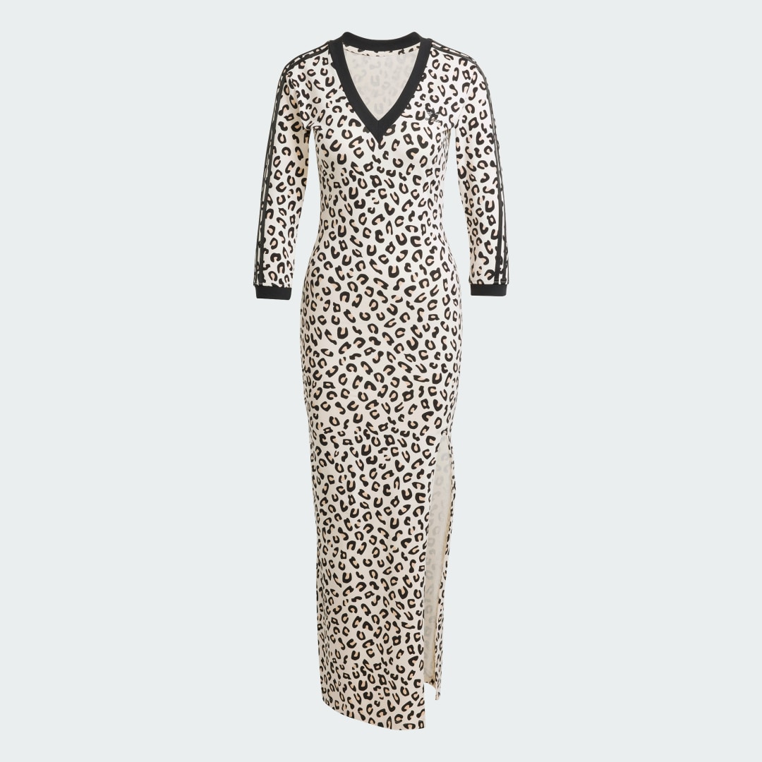 Adidas Leopard 3-Stripes Maxi Jurk