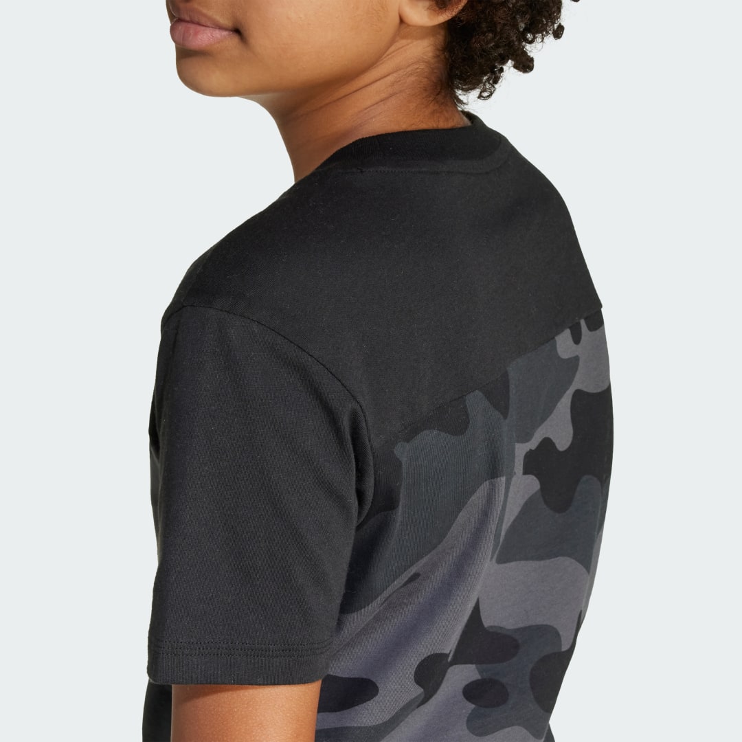 Adidas Seizoensessentials Camo Katoenen T-shirt Kids