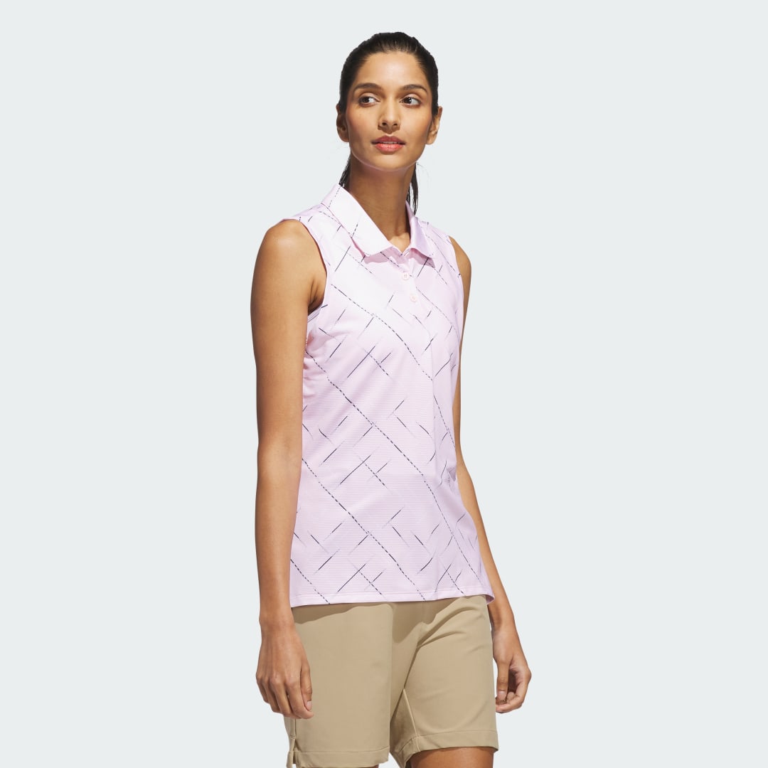 Adidas Ultimate365 Printed Mouwloos Poloshirt