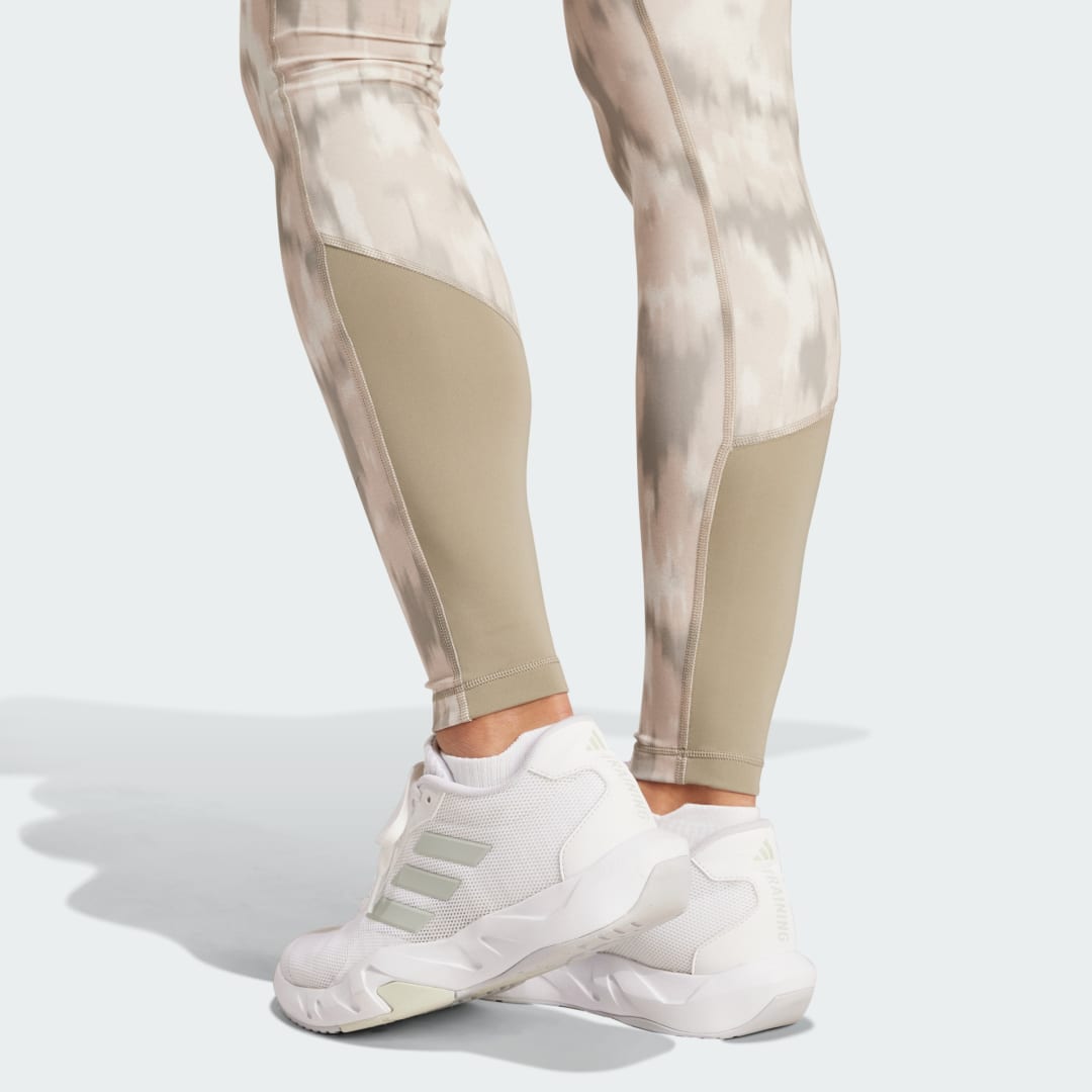 Adidas Optime Essentials Allover Print Flower Tie-Dye Legging